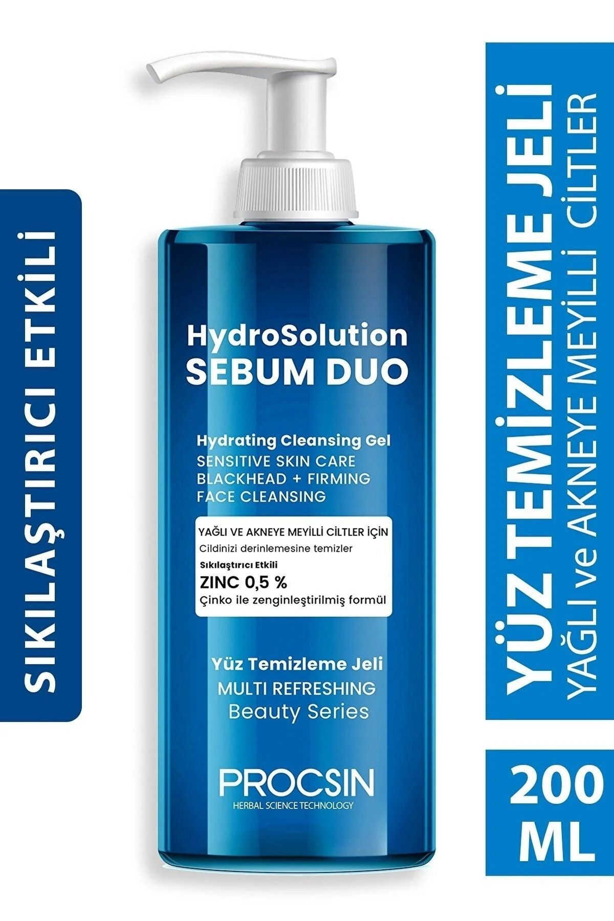 PROCSIN Hydrosolution Yüz Temizleme Jeli 200 Ml PROCSIN Hydrosolution Yüz Temizleme Jeli 200 Ml